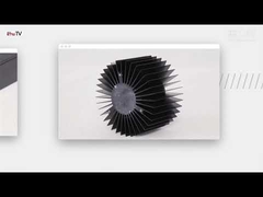 Czarne anodowane, wytrącone profile zlewu ciepła 6005 T66 do komputerów przemysłowych