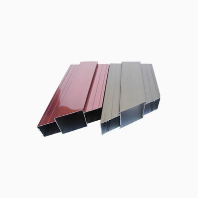PVDF Electrophoresis Wooden Grain Custom Elevator Aluminium Profile with Sandblast and Anodizing