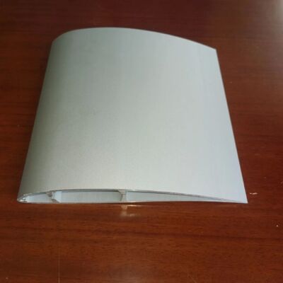 6063 6061 Customized CNC Machining Aluminum Low Speed Ceiling Fan Blade Profile Silvery Powder Painting
