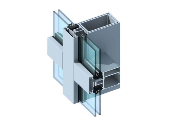 6063 6061 Aluminum Curtain Wall Profile Mill Finish