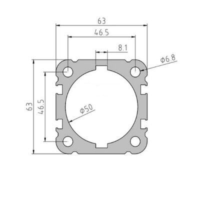 Custom Aluminum Electrical Cylinder Servo Cylinder Extrusion House