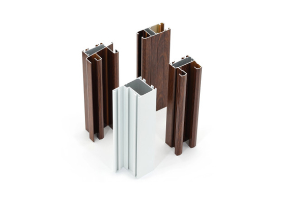 Malowane proszkowo aluminiowe profile do wytłaczania okien 6060 do windy