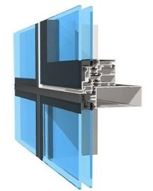 Malowany proszkowo aluminiowy profil ścian kurtynowych wykończony 6063-T5