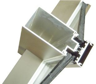 Aluminiowe Profile Ścian Ścianowych Wytłaczane z cięcia, wiercenia