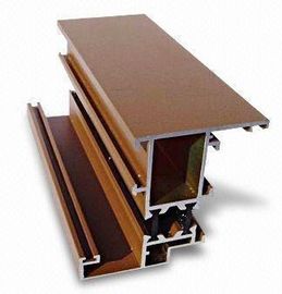 Profil aluminiowej ściany osłony aluminiowej Profil osłony aluminiowej ściany z brązu / czarnego oszczędzania energii