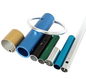 Prostokątne aluminium anodowane aluminium wytłaczane rur / aluminium okrągłe rury z obróbką CNC