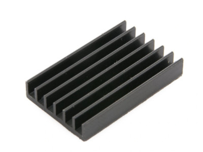 Czarne anodowane wytłaczane profile radiatora Szczotkowany radiator powierzchniowy 6061