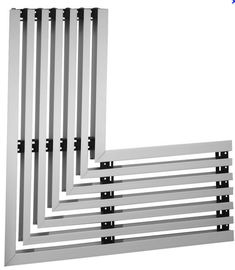 Proste malowanie proszkowe Profil aluminiowy aluminiowe ramy okienne