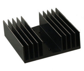 Black Anodized Aluminum Heat sink Extrusion Profiles , Aluminum Radiator