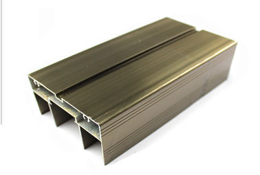 Szampan / jasny brąz 6063 6061 Aluminiowy profil ramy windy Młyn wykończony