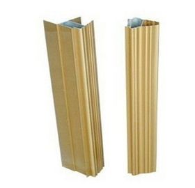 10 um Anodowane 6063-t5 Wytłaczane profile aluminiowe do drzwi przesuwnych Lekkie / ciemne tytan