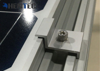 Trwałe aluminiowe systemy mocowania dachów słonecznych Klamra końcowa z PVC Dostosowane wymiary