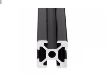 Czarny anodyzowany system profili aluminiowych T Gniazdo Aluminium wytłaczane w kolorze srebrnym