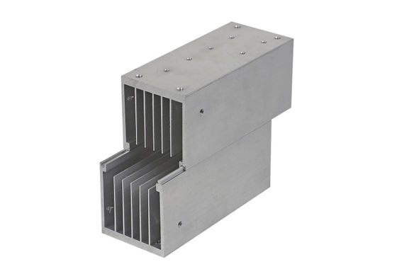 Szary, anodowany, wytłaczany radiator ze stopu aluminium 6063