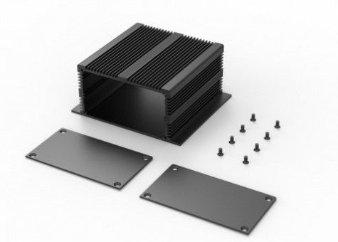 6063 6005 Czarna anodowana, wytłaczana aluminiowa osłona elektryczna