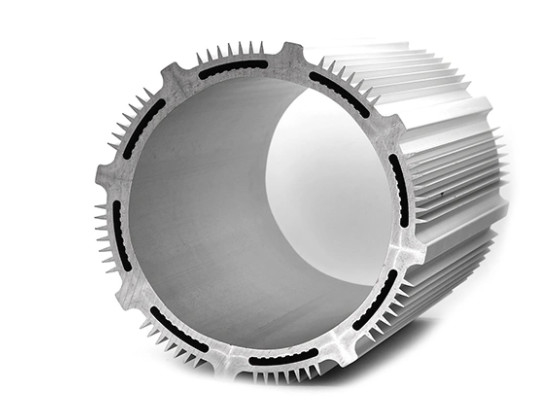 6063 T5 Przemysłowy profil aluminiowy Srebrzysty czarny cylinder o długiej żywotności