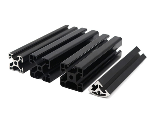 System profili aluminiowych T6 Temper 40X40 Anodowane frezowanie rowków do gięcia